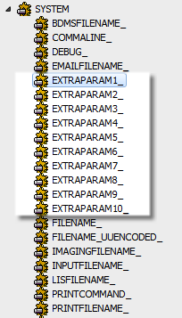 The FormFusion system variables 